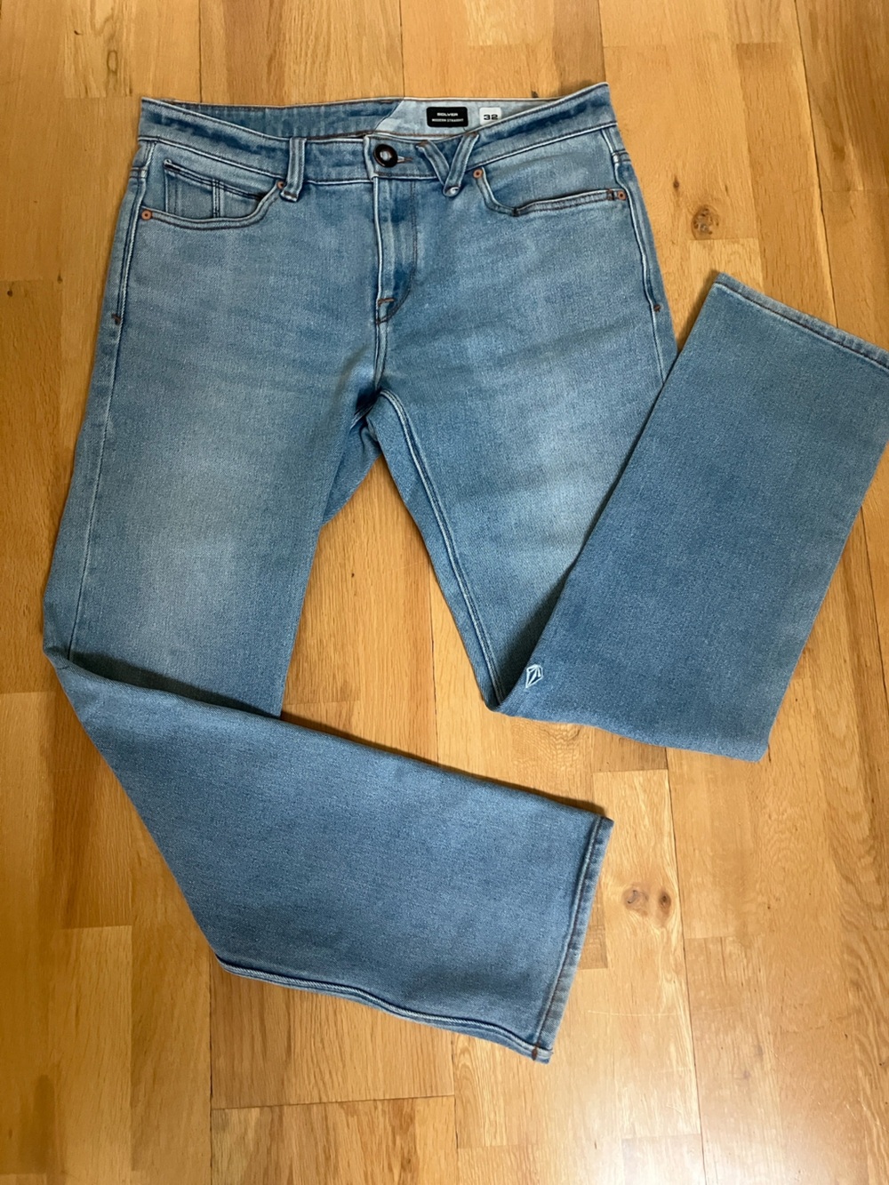 Volcom Solver Modern Straight Men’s Light Blue Denim Jeans